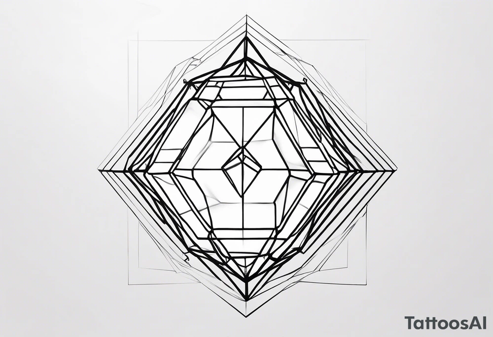 Tesseract 4d tattoo idea