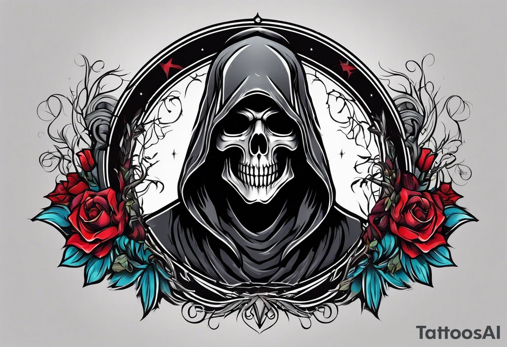 grim reaper tattoo idea