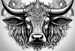 Nvidia geforce claw morphing into an aggressive bull tattoo idea