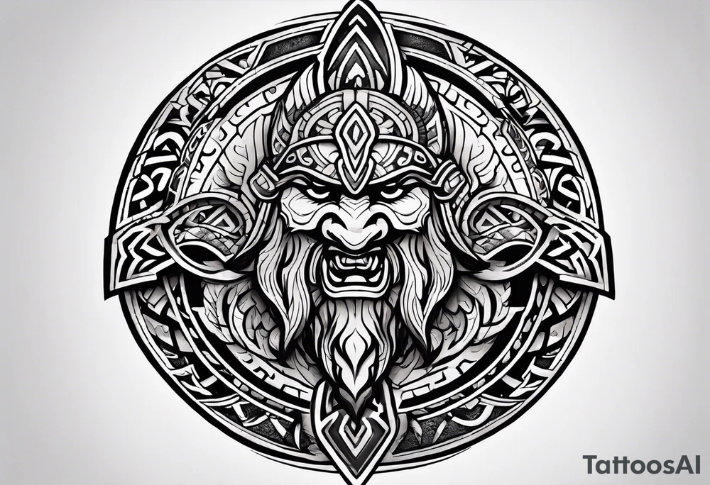 the norse symbol of Tyr, the god of war and order. tattoo idea