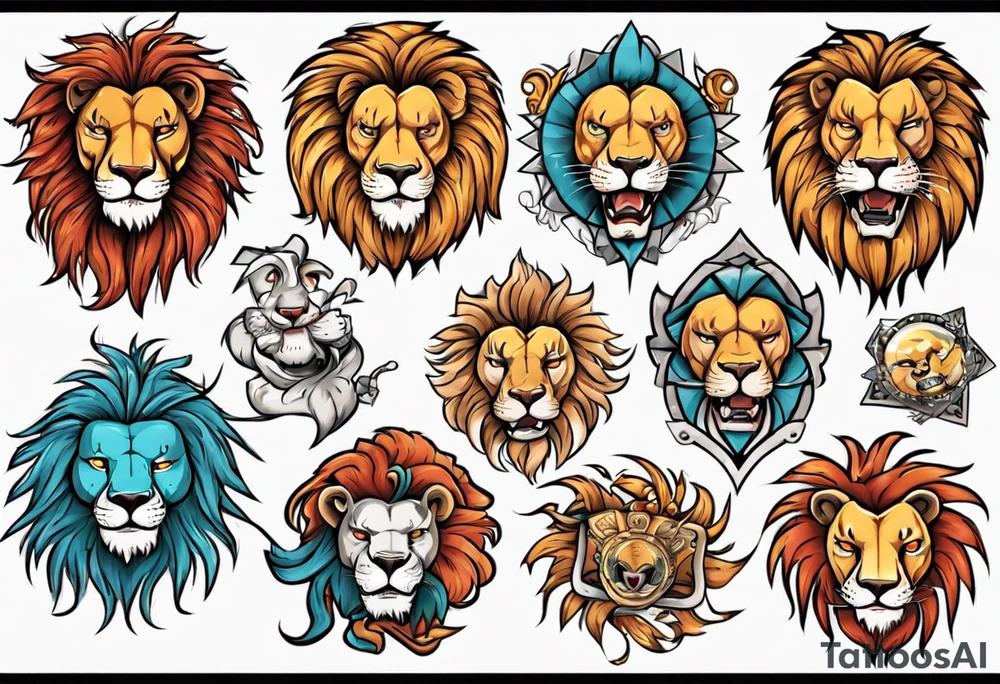 Un lion tattoo idea