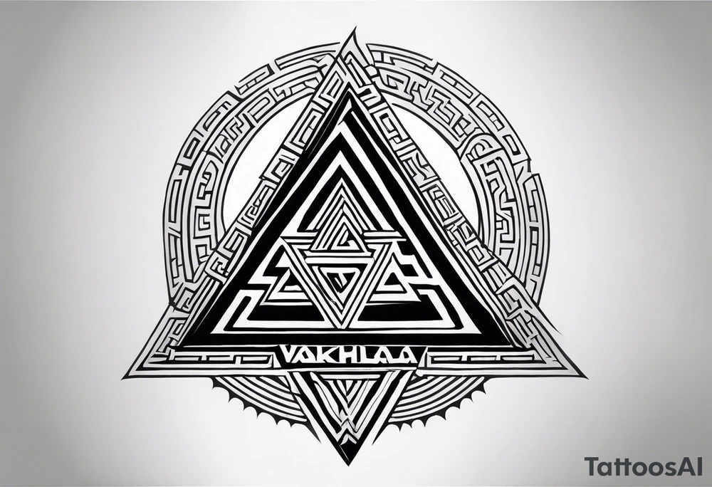 Valhalla valknut tattoo idea