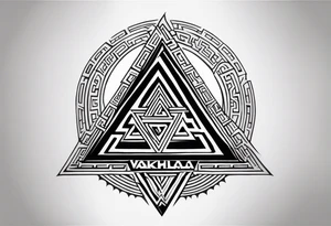 Valhalla valknut tattoo idea