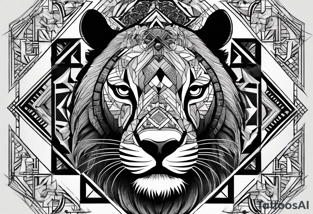 Very asymmetrical, +geometric pattern, with realistic full moon, with hippo head superimposed with a lion ,+tribal, +geometric, +inkart , +blackwork, +grey scale, + sketch
with wintersweet flower bud, +inkart touch, +for men, detailed , combined favourite , tattoo idea