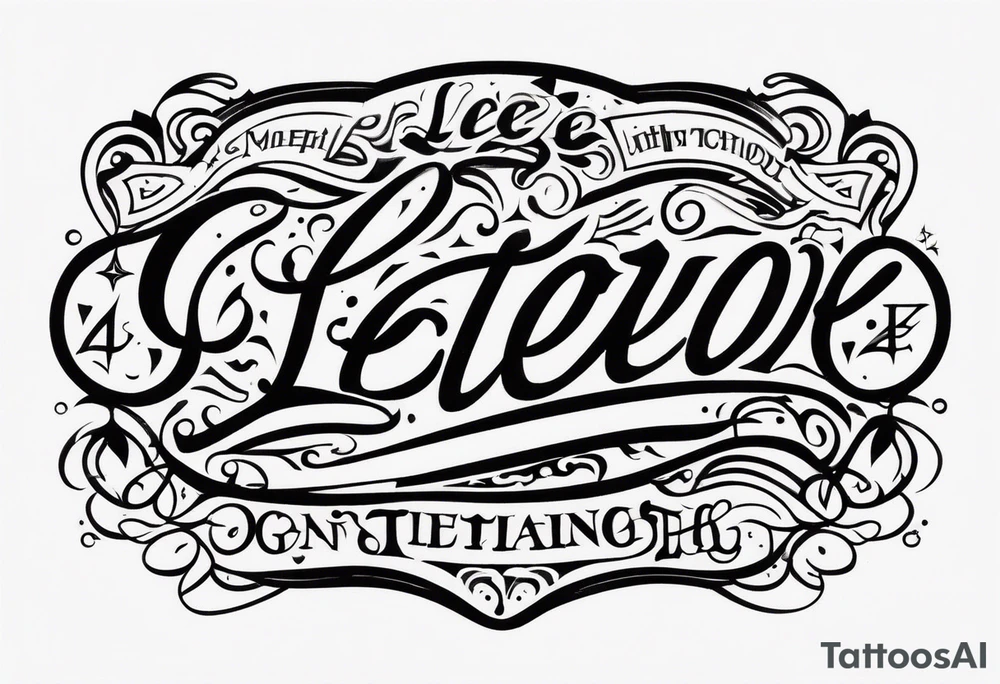 Lee tattoo idea
