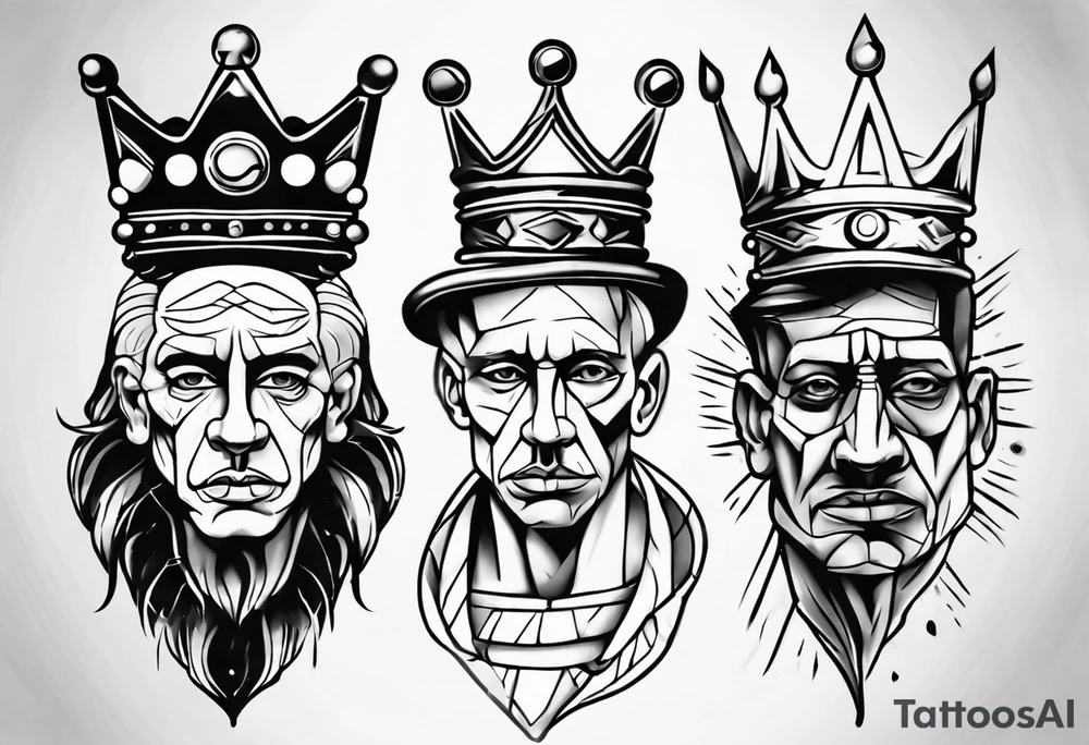 king crown tattoo idea