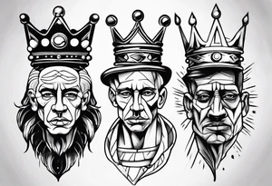 king crown tattoo idea