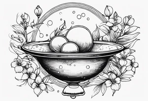 Lilly of the valley and Saturn tattoo idea