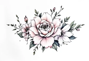 March, July, January birth month flowers. Riley, Grace, Rhegan tattoo idea