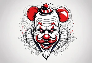art the clown tattoo idea