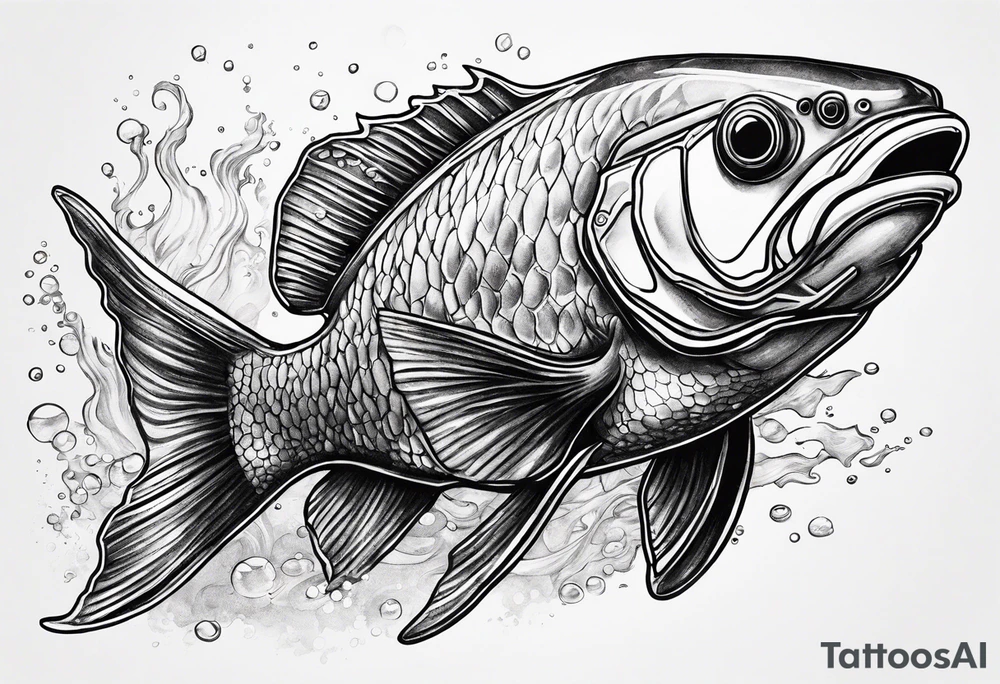 Scuba dive tattoo idea