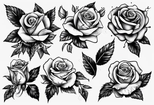 Bramble and roses tattoo idea