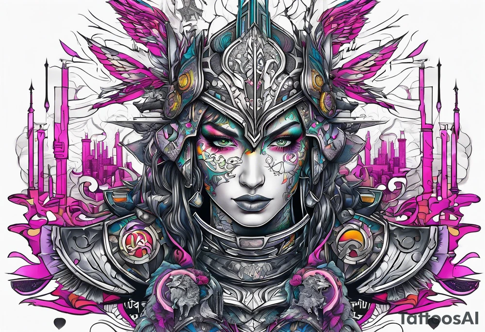 Cyberpunk mediavel Knight orders symbology tattoo idea