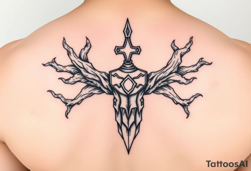 yggadrasil mjolnir tattoo idea