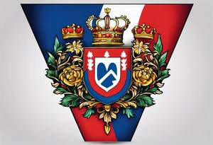 flags of czech republic, bohemia, slovakia tattoo idea