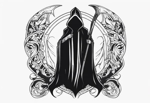 Sexy grim reaper tattoo idea