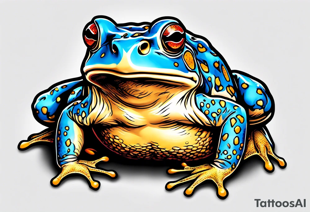 Gamakichi toad tattoo idea