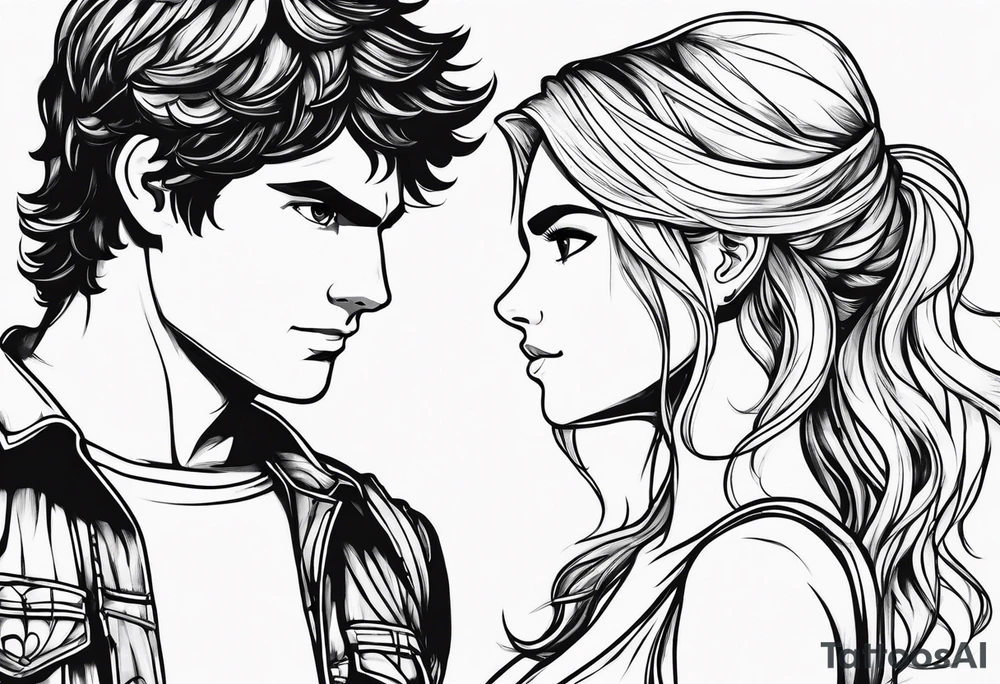 Percy Jackson and Annabeth Chase tattoo idea