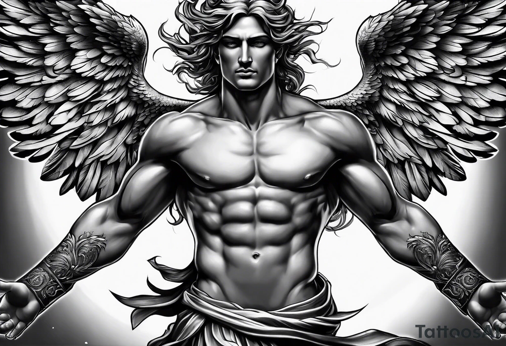 icarus classical design tattoo idea