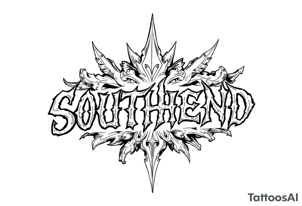 “SOUTHEND” tattoo idea