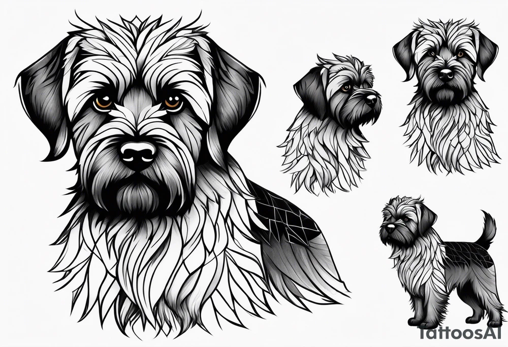 wirehaired griffon tattoo idea