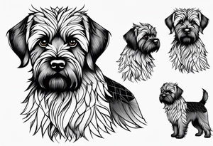 wirehaired griffon tattoo idea