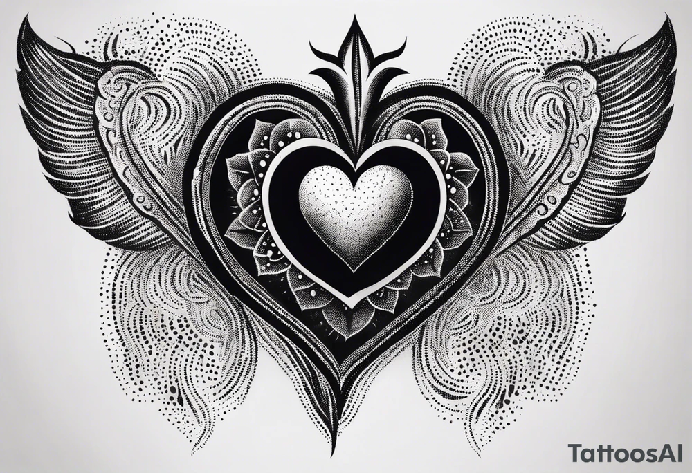 sacred heart tattoo idea