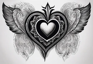 sacred heart tattoo idea
