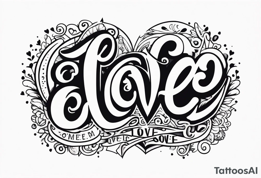 LOVE tattoo idea