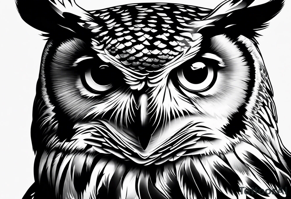 Owl eyes tattoo idea