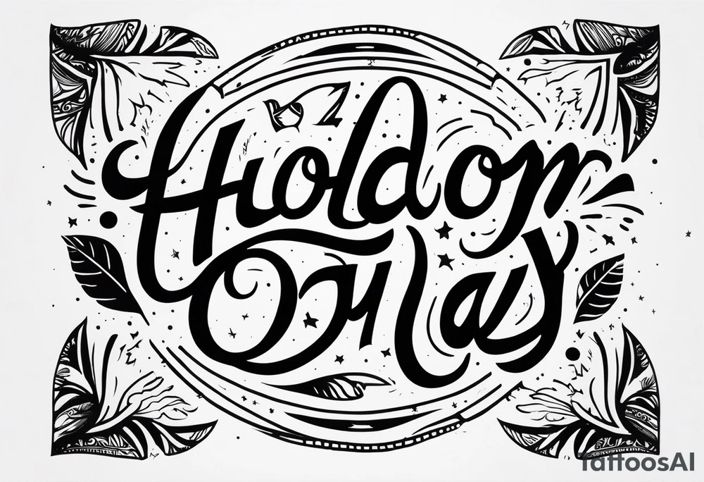 Hold on for one more day tattoo idea
