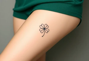 four leaf clover tattoo idea