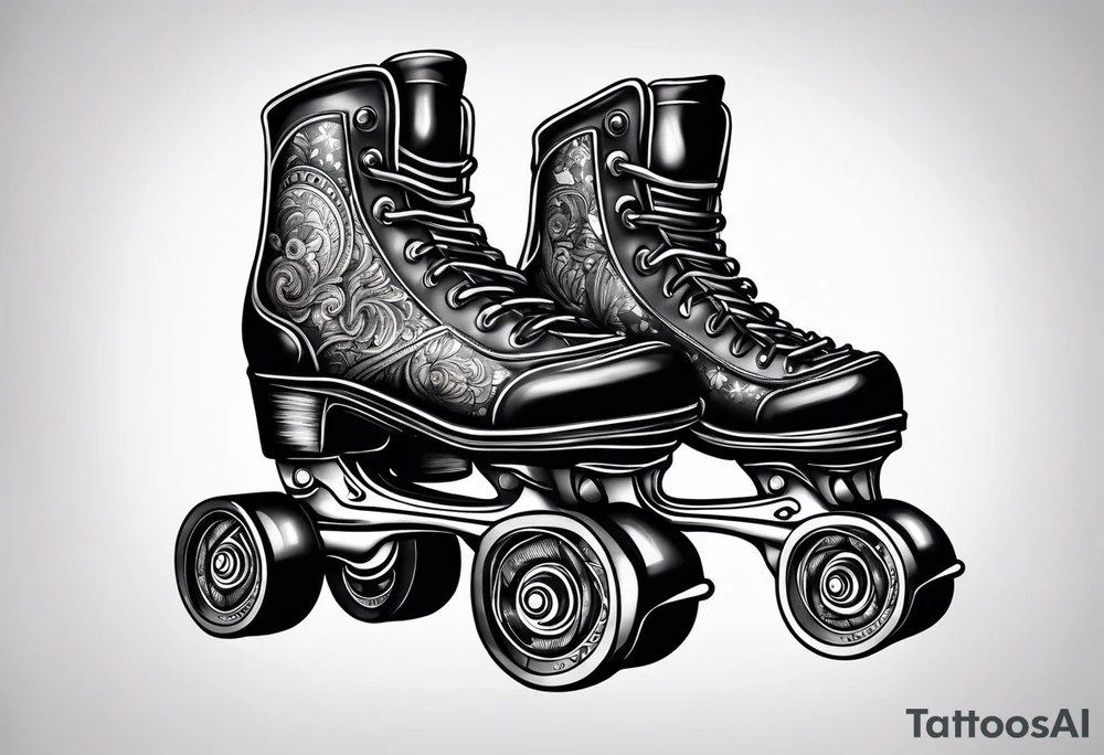 Rollerskates tattoo idea