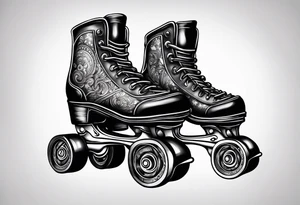 Rollerskates tattoo idea
