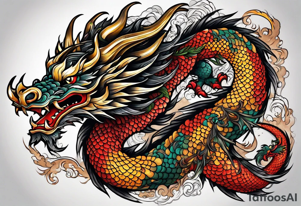 Japonese Dragon tattoo idea