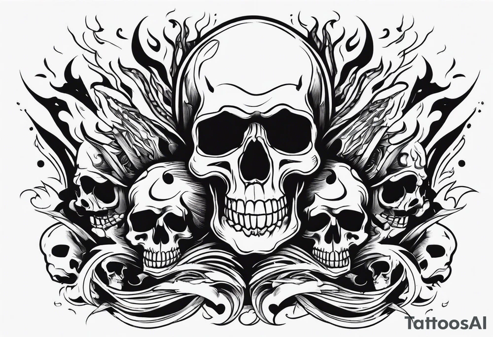 Welding,skulls,flames,sparks tattoo idea