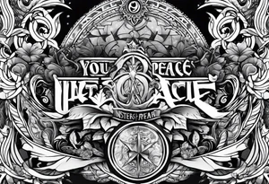 If you seek peace prepare for war tattoo idea