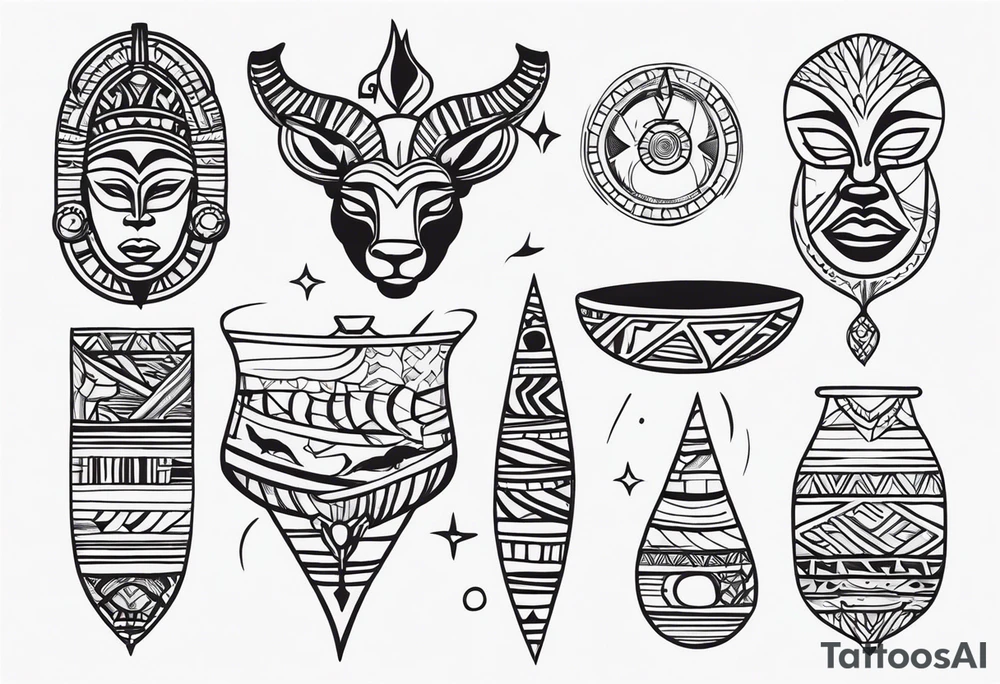 african symbolic cultural tattoos tattoo idea