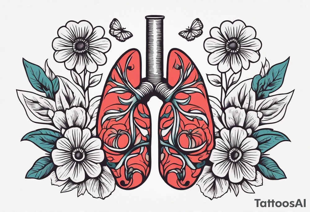 human lungs

old school vintage simple traditional design surrounded by vintage flowers


bold color simple tattoo idea