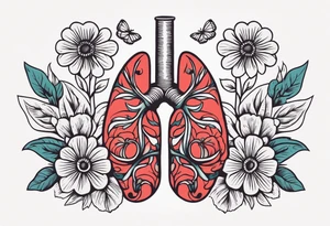 human lungs

old school vintage simple traditional design surrounded by vintage flowers


bold color simple tattoo idea