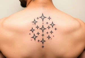 Hand tattoos of little stars tattoo idea