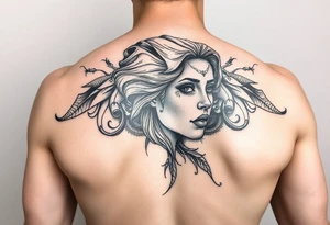make a full arm sleeve of my deceased mother her name is jalisa tattoo idea