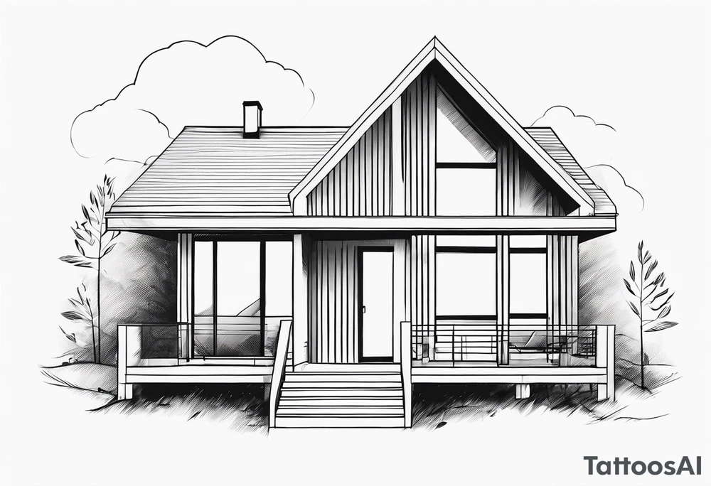 house tattoo idea