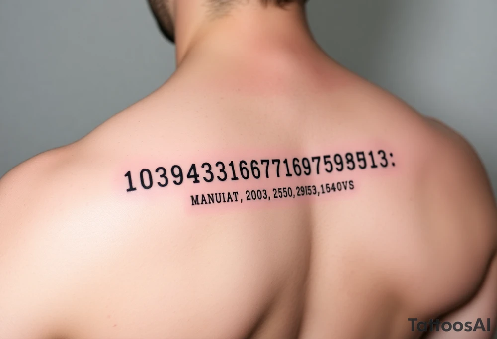 Morse code with location 
coordinates tattoo idea