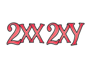 Tattoo that says 2XX 2XY in cute font tattoo idea