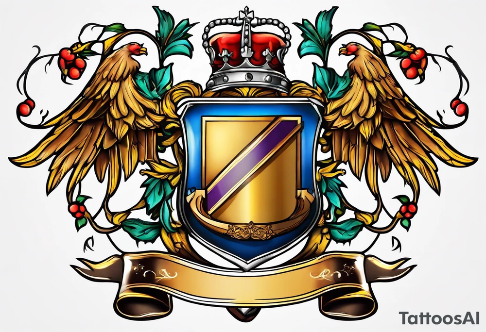 Prentice Family Crest tattoo idea