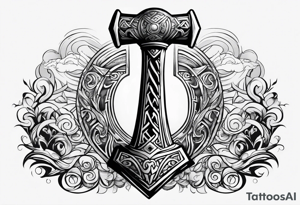 Thors hammer tattoo idea