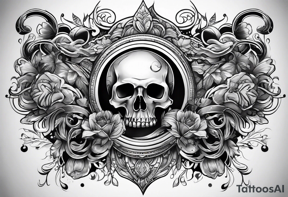 money arm sleeve tattoo idea