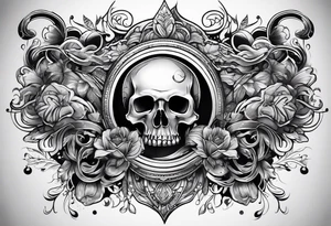 money arm sleeve tattoo idea