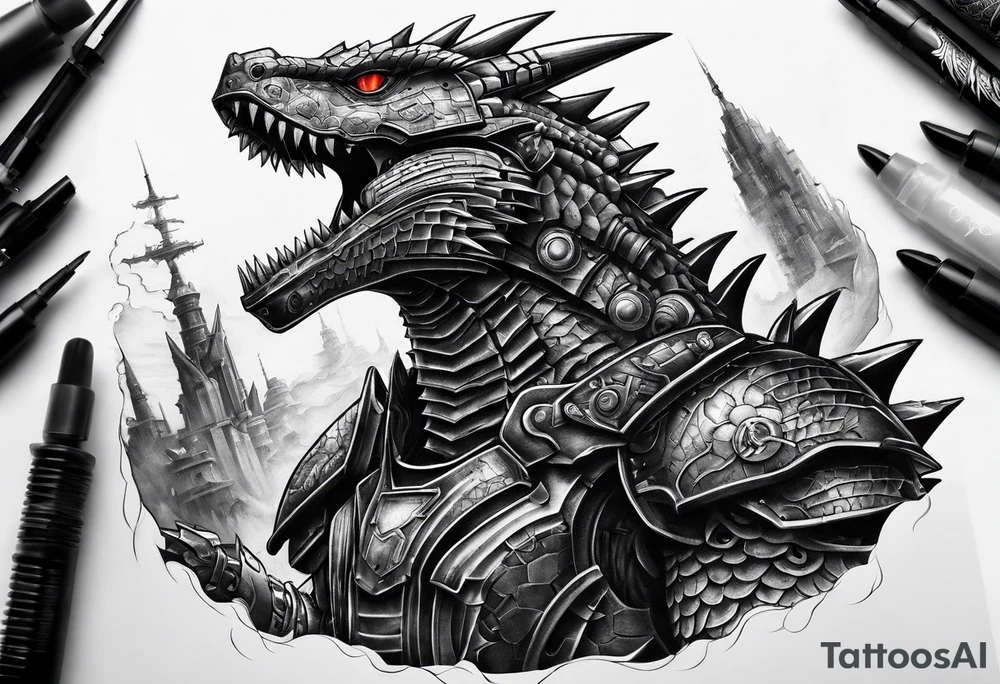 Mechagodzilla tattoo idea